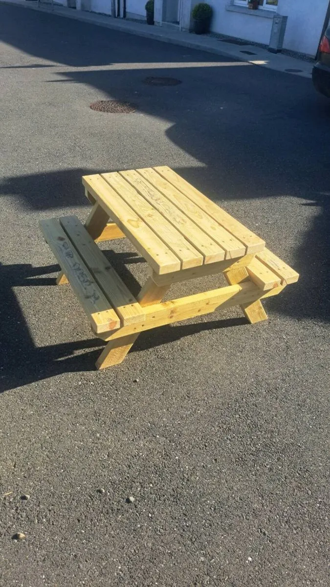 Kids picnic benches New - Image 2