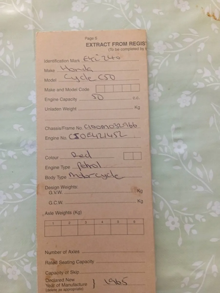 Honda 50  1965 - Image 2