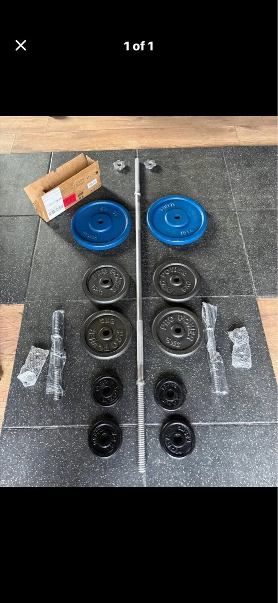 ALL METAL BARBELL, DUMBBELL WEIGHTS SET!!!