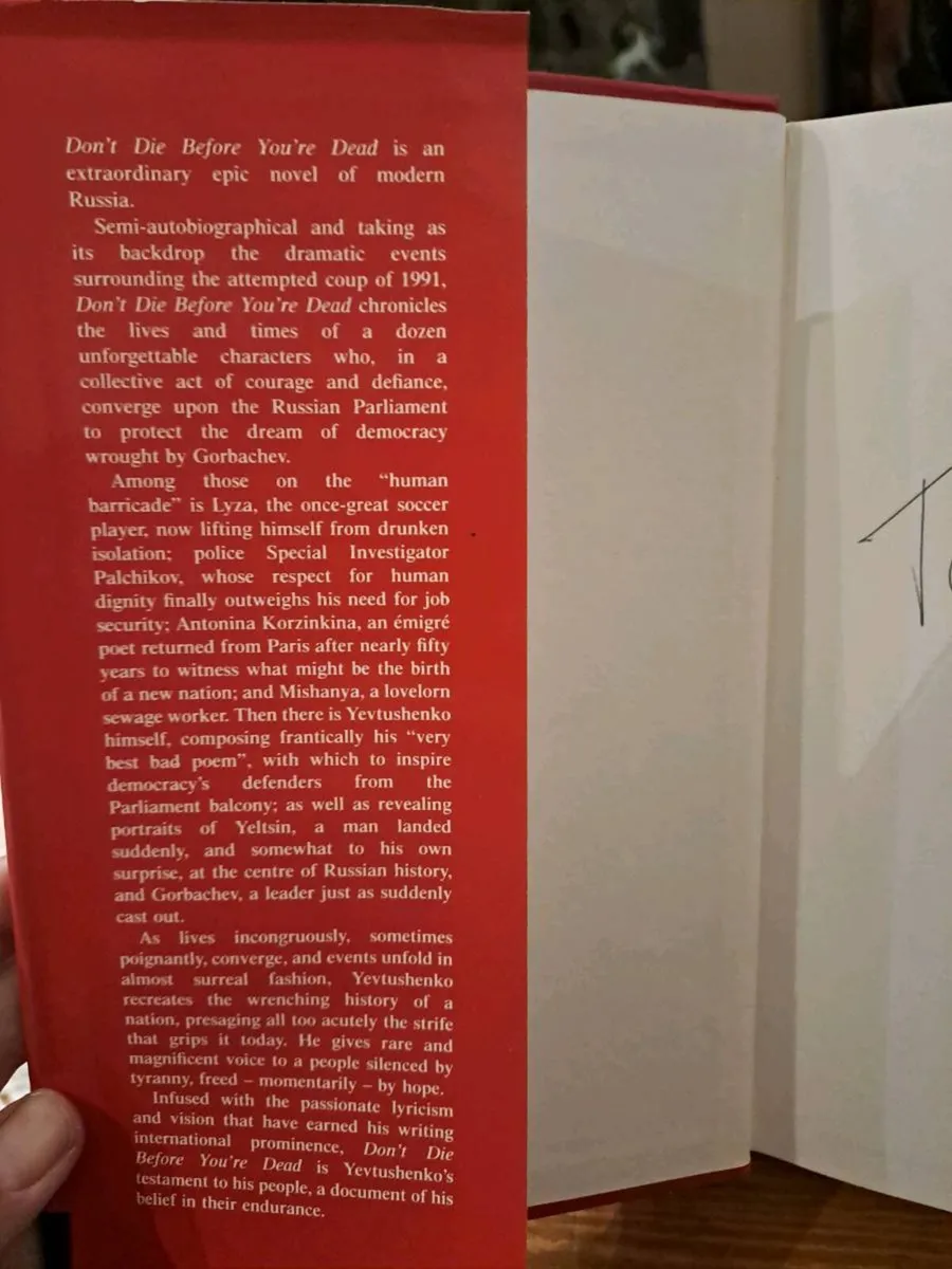 1st ed signed Don’t Die Before You’re Dead - Image 4