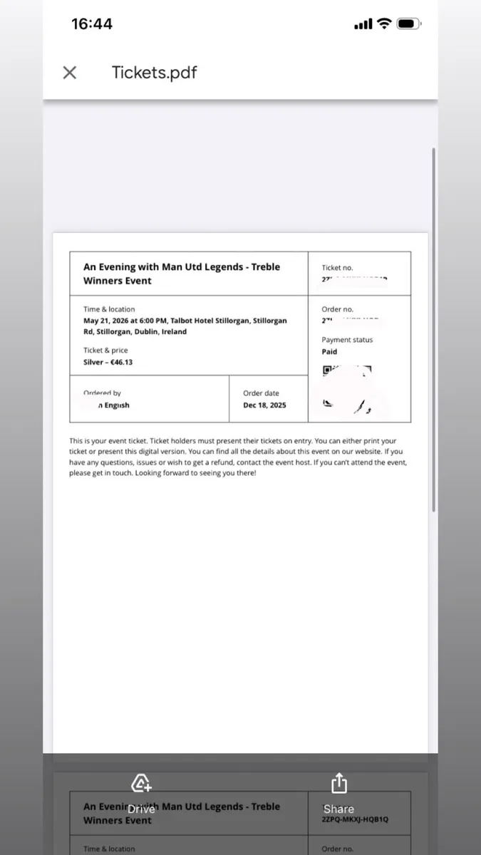 A night with treble winner MUFC - Image 2