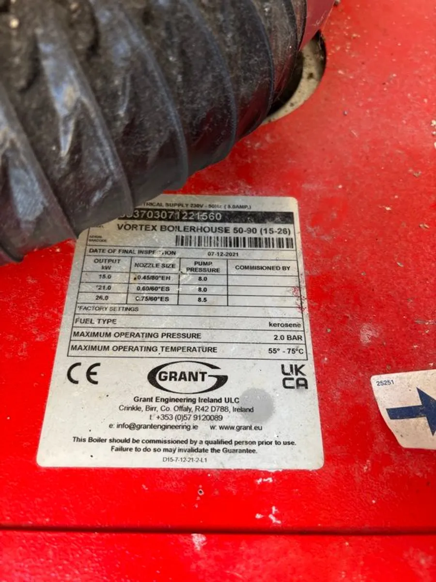 Grant Vortex Oil Boiler - Image 2