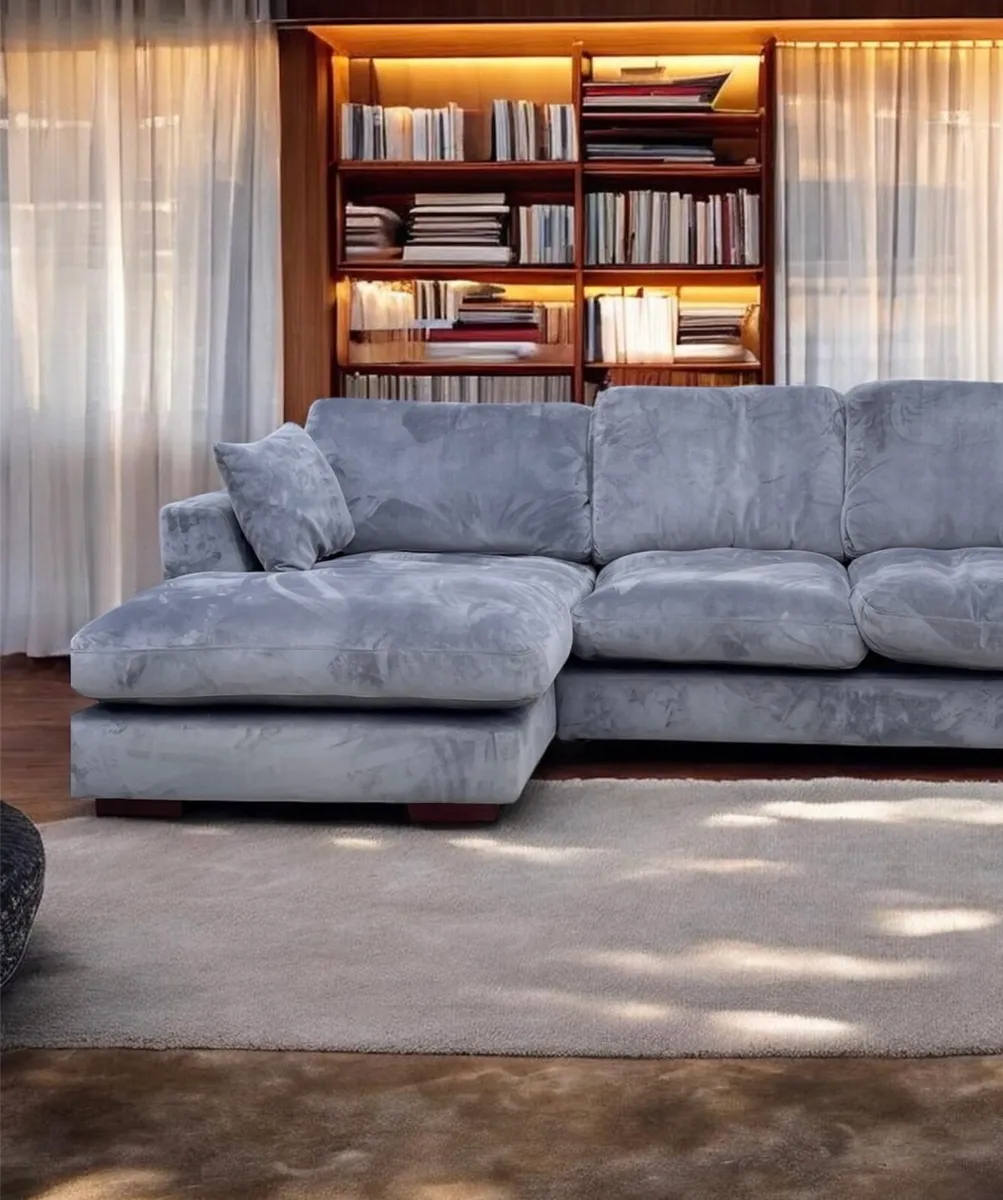 Grey corner sofa - Image 2