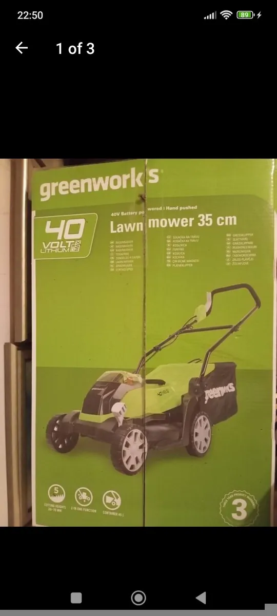 lawnmower Battery operated,new still in the box - Image 1