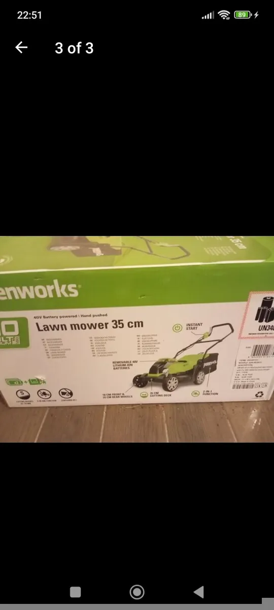 lawnmower Battery operated,new still in the box - Image 2