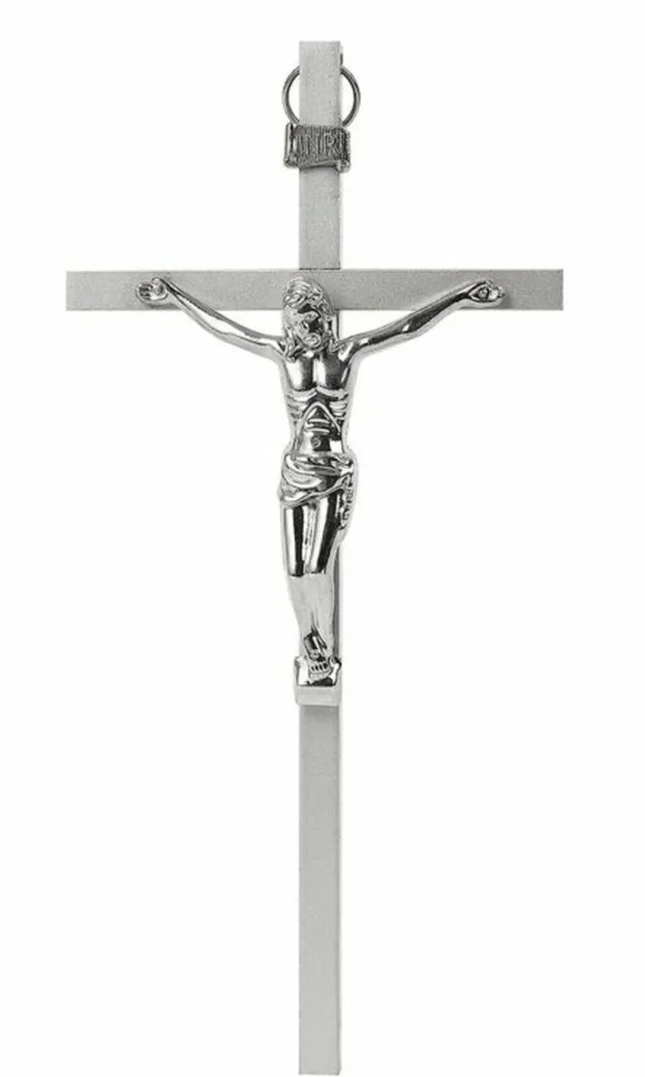 10cm wall crucifix, metal, Free Post - Image 2