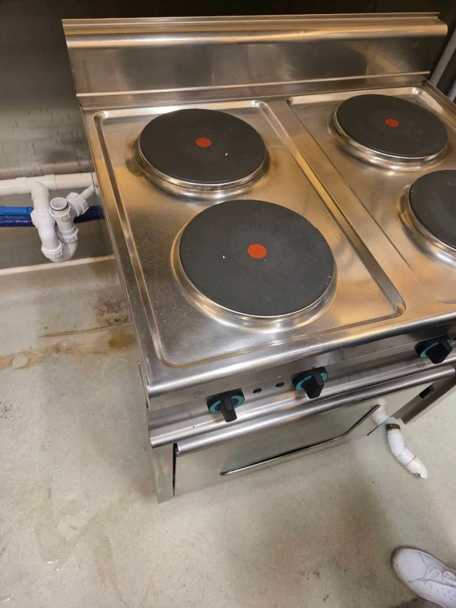 Chip Fryer, Double Door Fridge, Flat Grill & Sink - Image 4