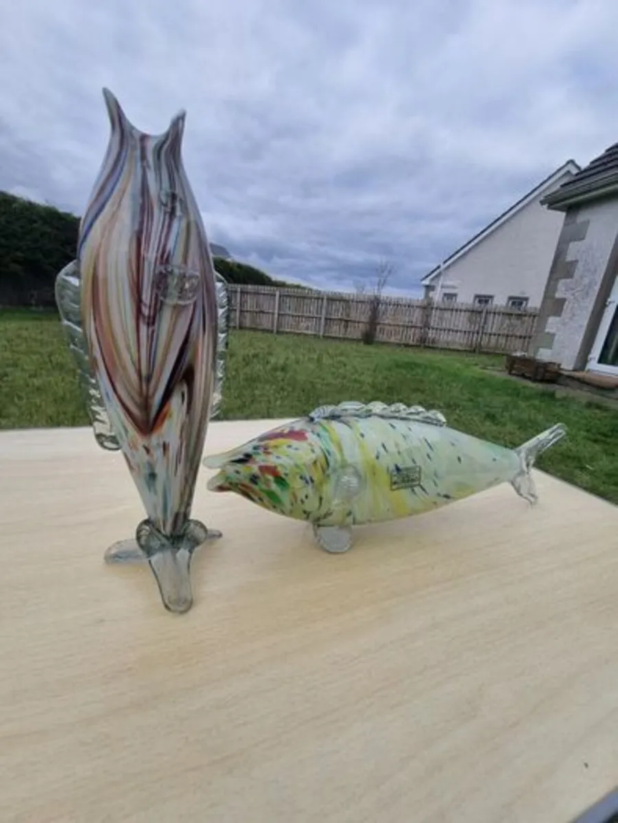 Two Murano Glass Fish - Image 1