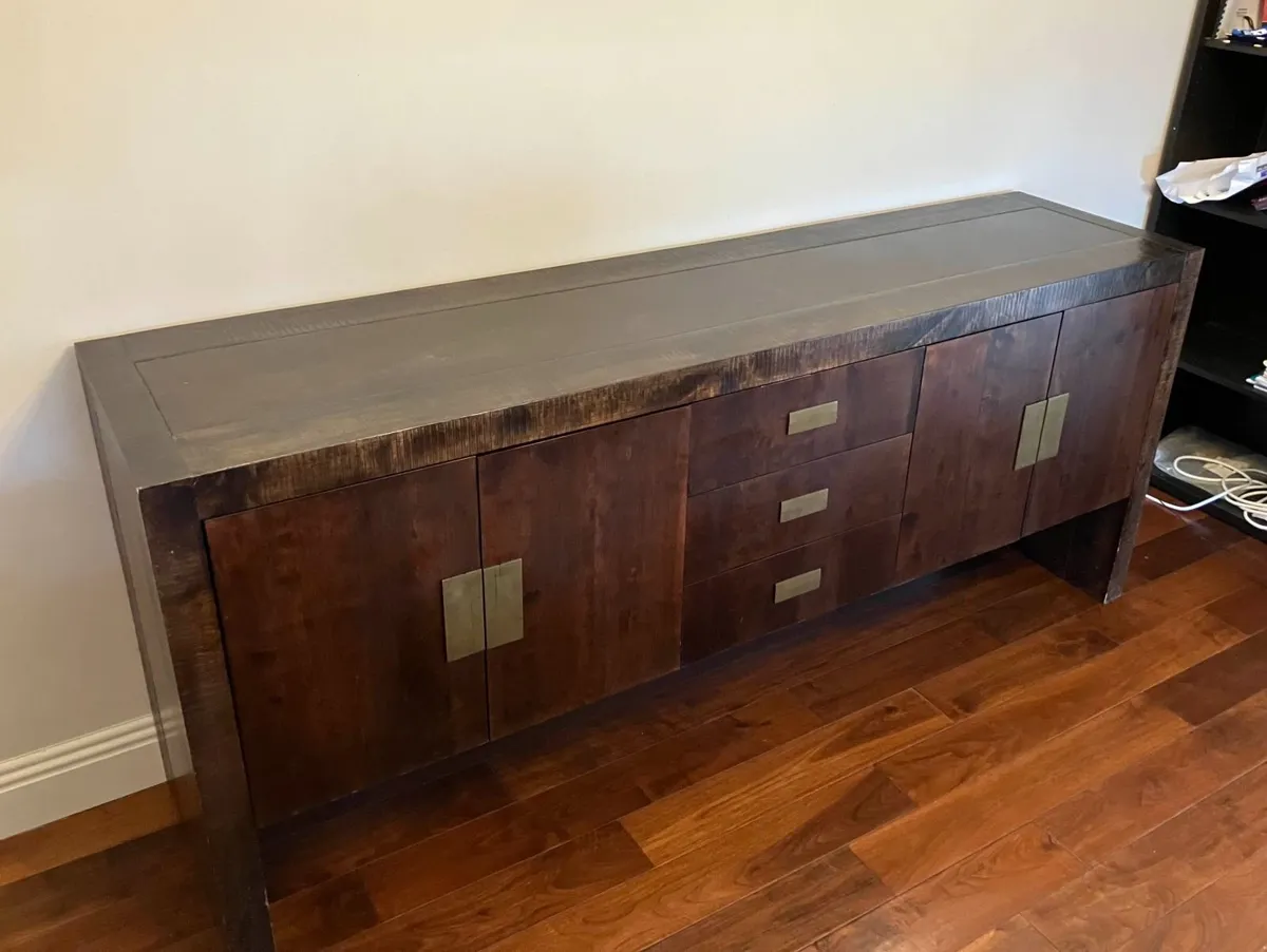 Dark Wood Sideboard 200cm - Image 1