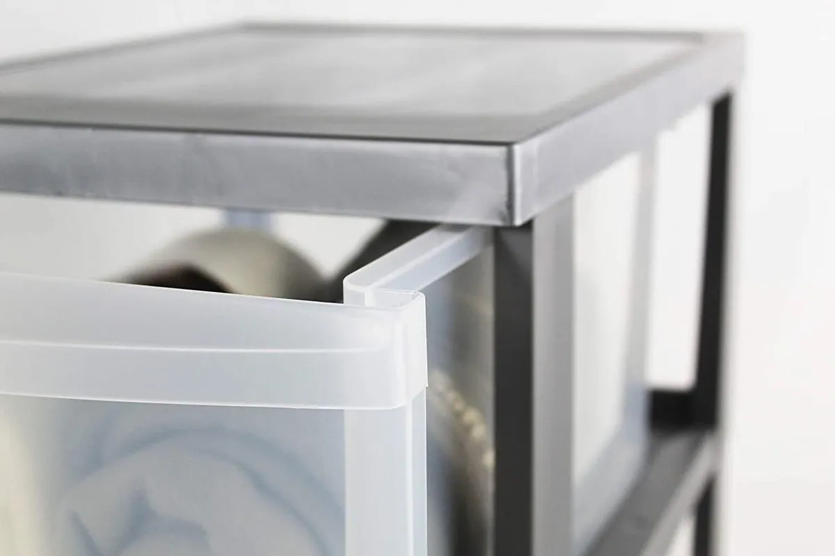 Plastic Drawers Storage Unit A4 Format 4 Wheels - Image 4