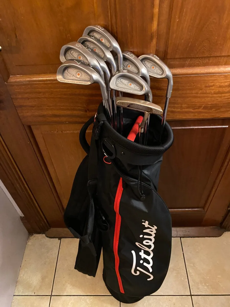 Ping Eye 2 set of irons 3-PW , ping putter & Bag - Image 1
