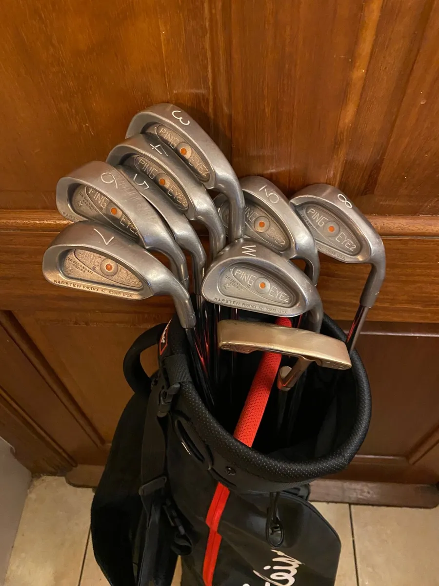 Ping Eye 2 set of irons 3-PW , ping putter & Bag - Image 2