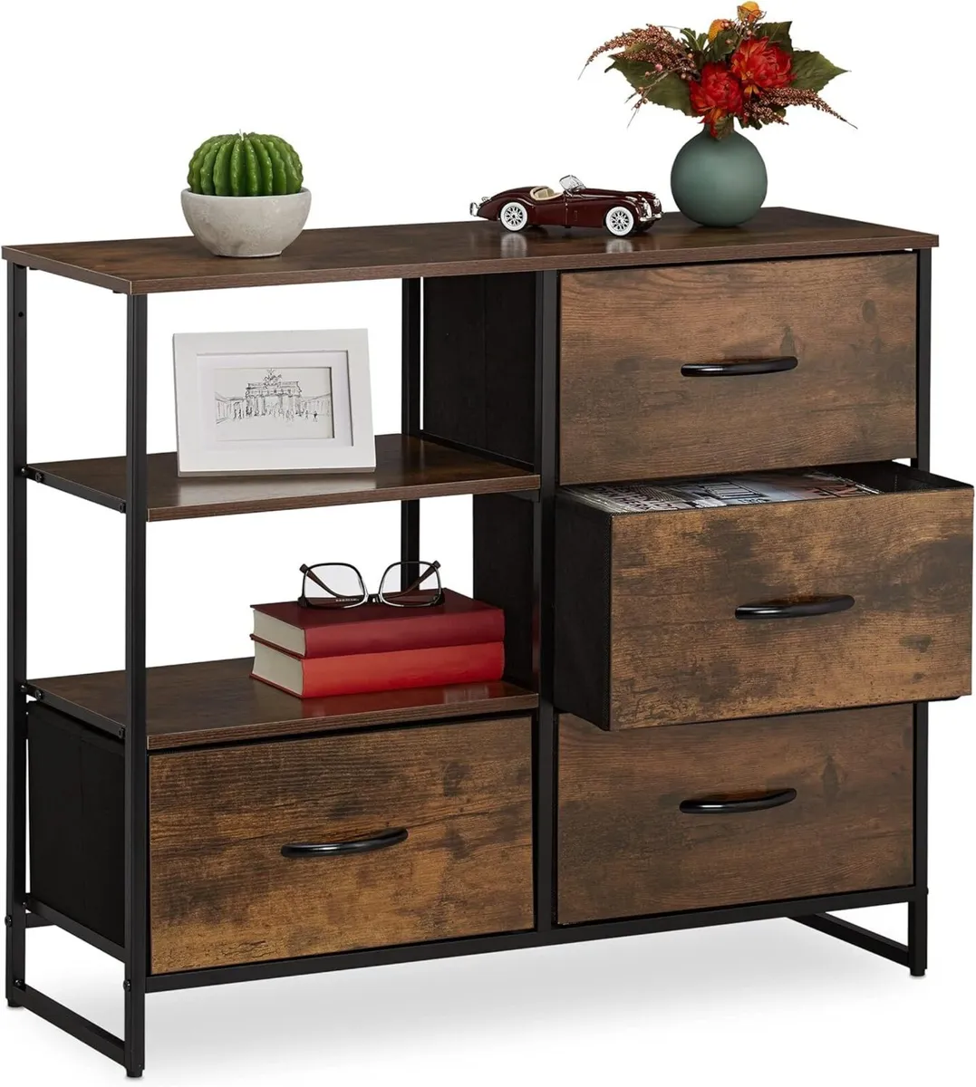 Chest of Drawers 4 H x W D: 71.5 84 32.5 cm - Image 1