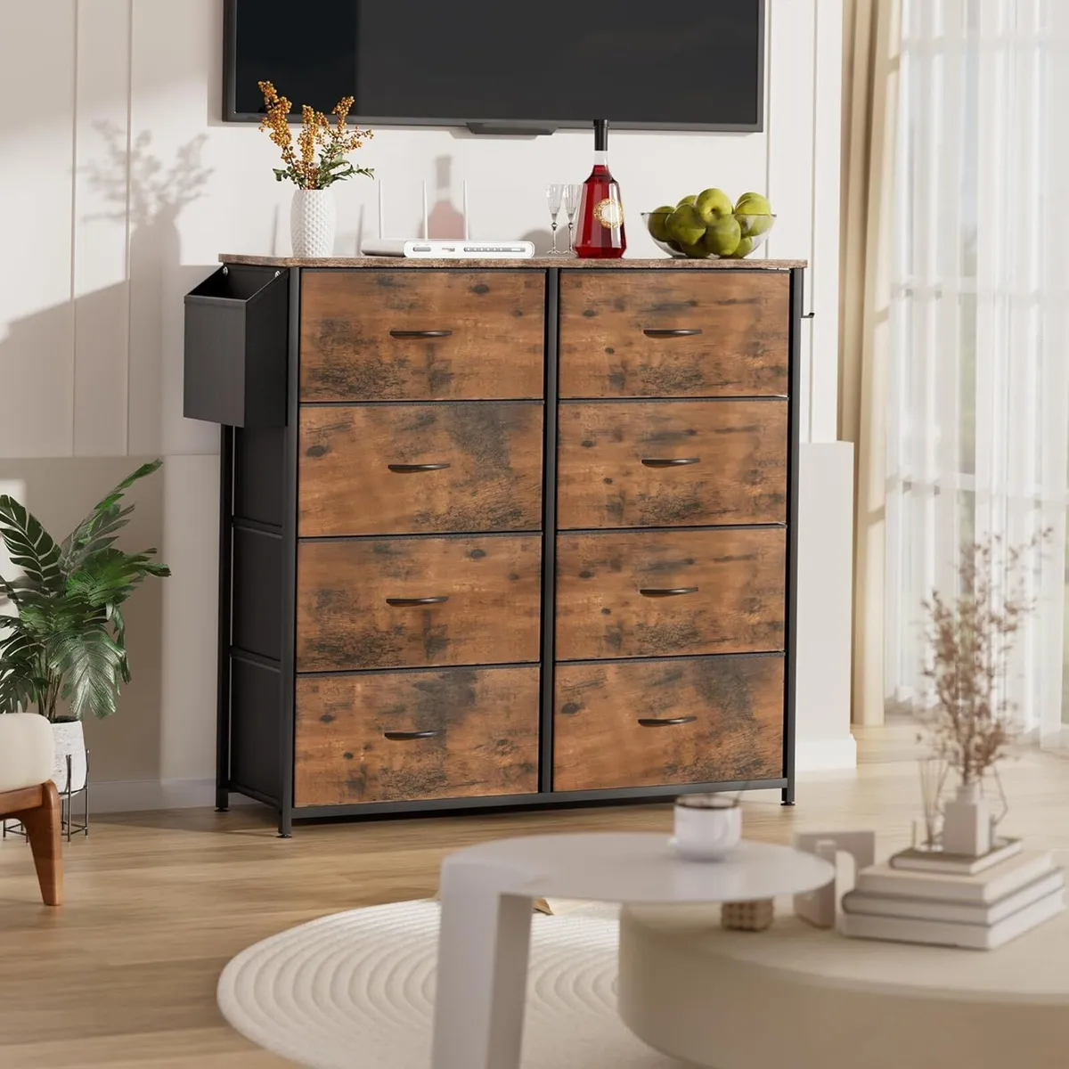 Fabric Chest of Drawers - Canvas Storage Unit - Image 2