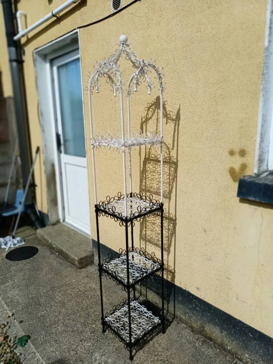 Wrought Iron Plant Stand - Image 1