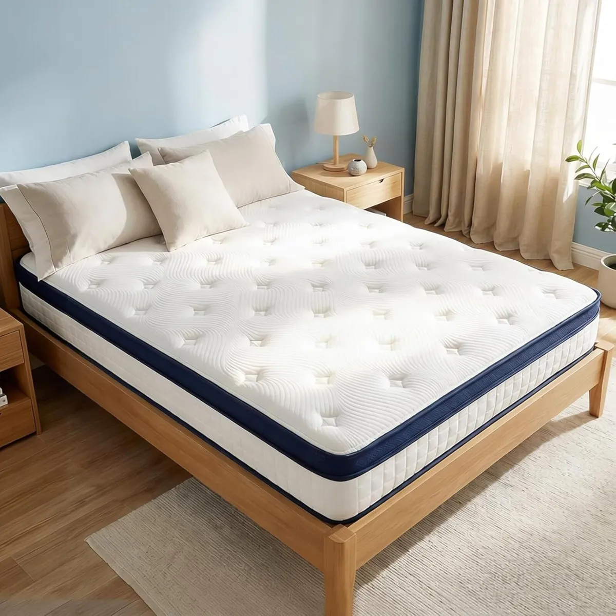 Double Mattresses - 4FT6 10 Inch Memory Foam with - Image 1