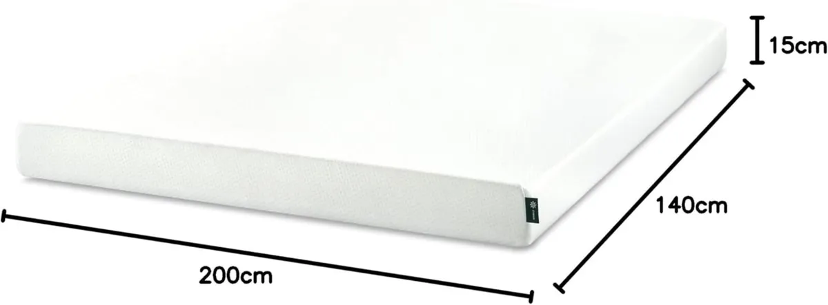 Cool Gel Mattress 140 x 200 cm - Memory Foam with - Image 3