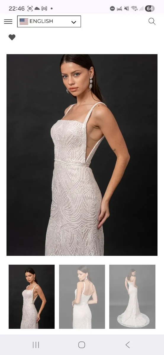 Wedding dress-Evie Young -New never worn - Image 3