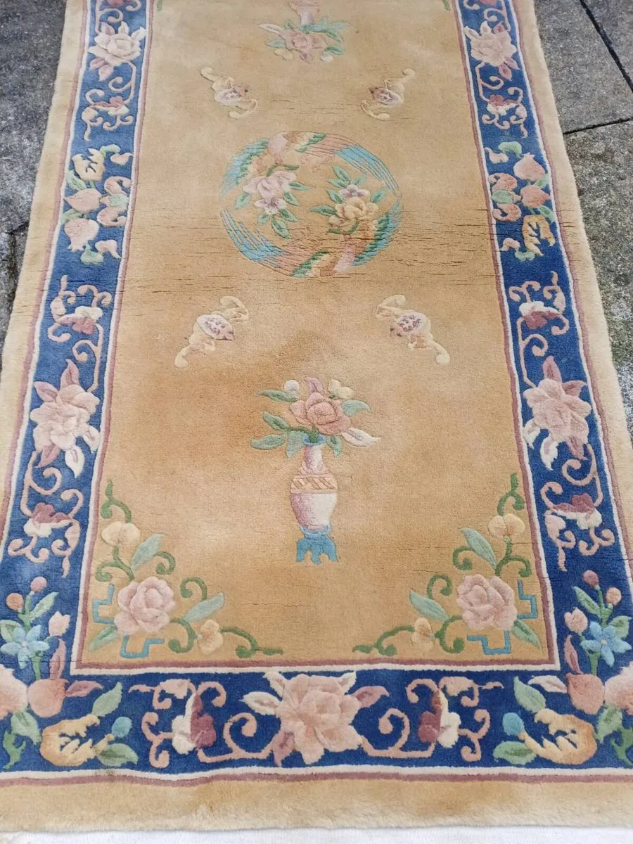 1970s Chinese 100% Wool Rugs - Image 1