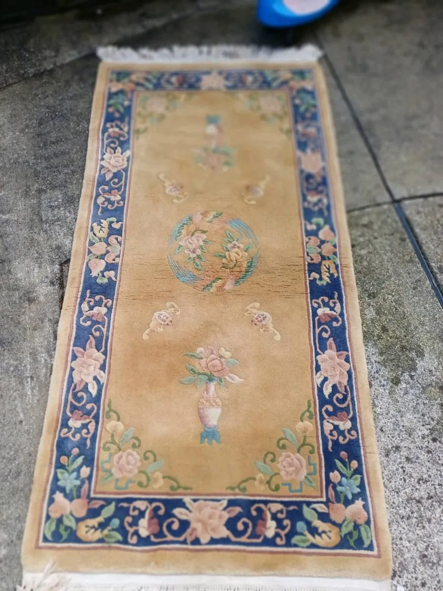 1970s Chinese 100% Wool Rugs - Image 2