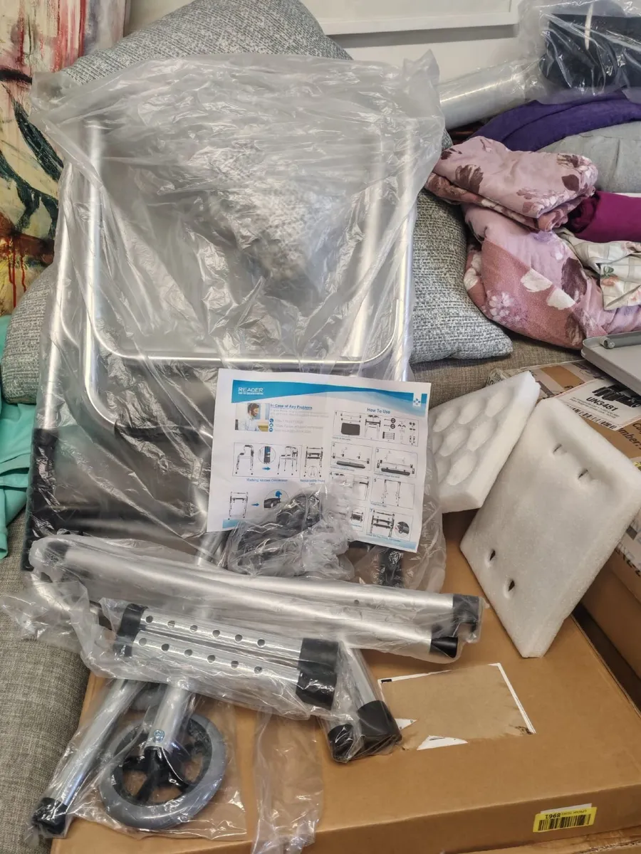 Folding Walking Frame with Seat - Image 2