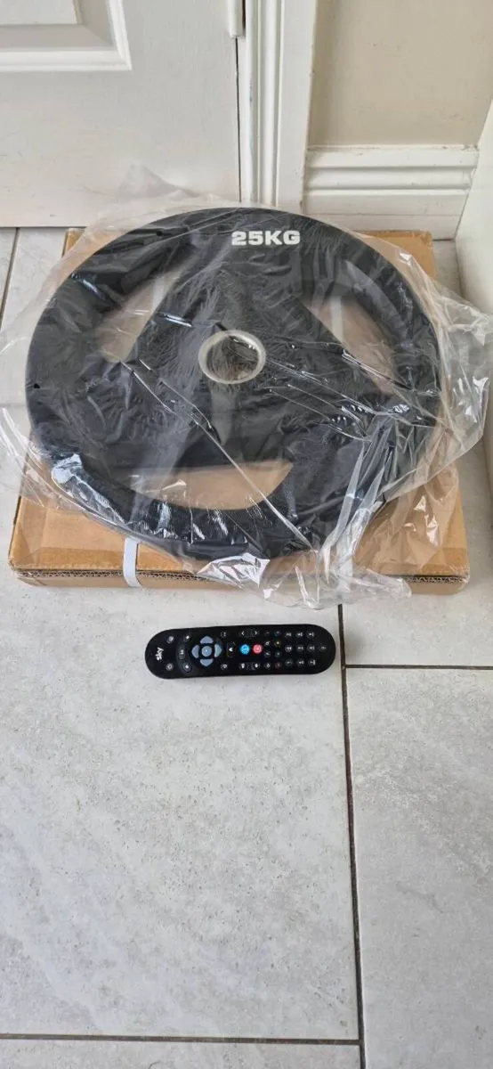 Brand new 2x25 kilo olympic weight plates - Image 2