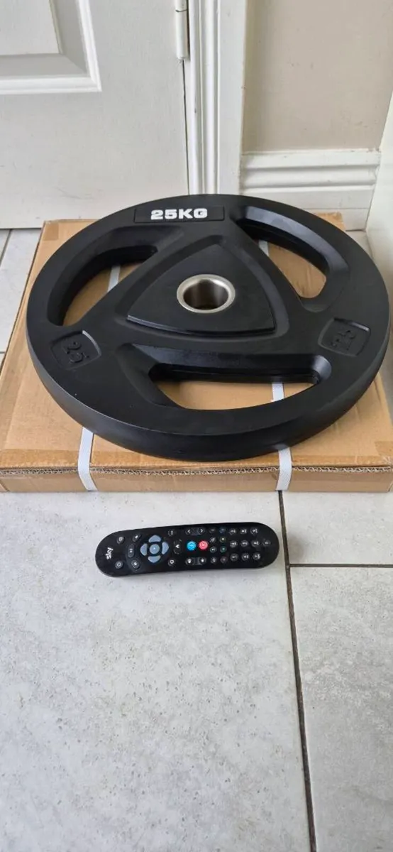 Brand new 2x25 kilo olympic weight plates - Image 4