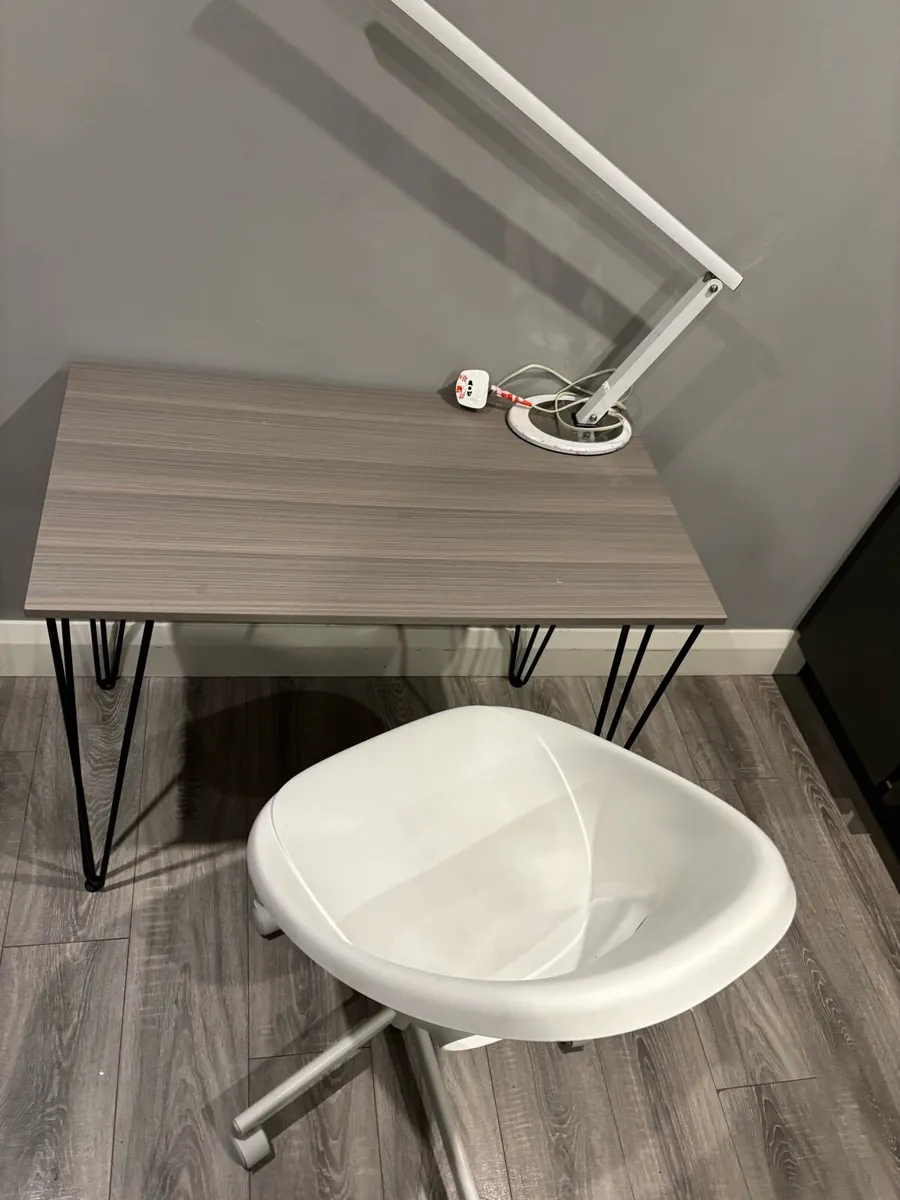 Table, Lamp, Chair - Image 1