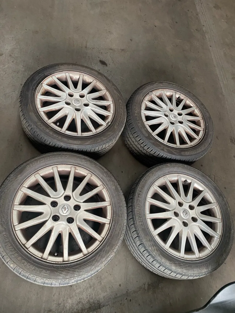 Set of alloys with new tyres Renault Laguna - Image 1