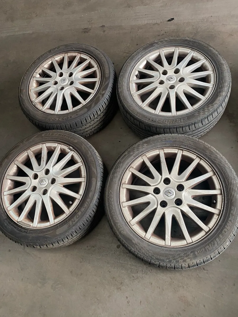 Set of alloys with new tyres Renault Laguna - Image 2
