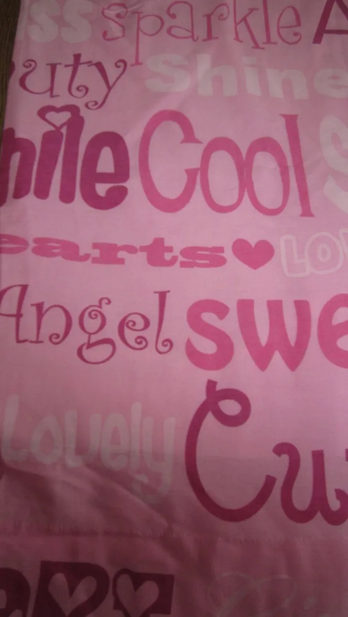 Curtains pink with Tiebacks - Image 2