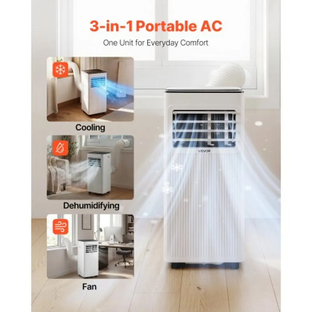 Portable Air Conditioner, 7000 BTU 2kW 3-in-1 Stan - Image 3