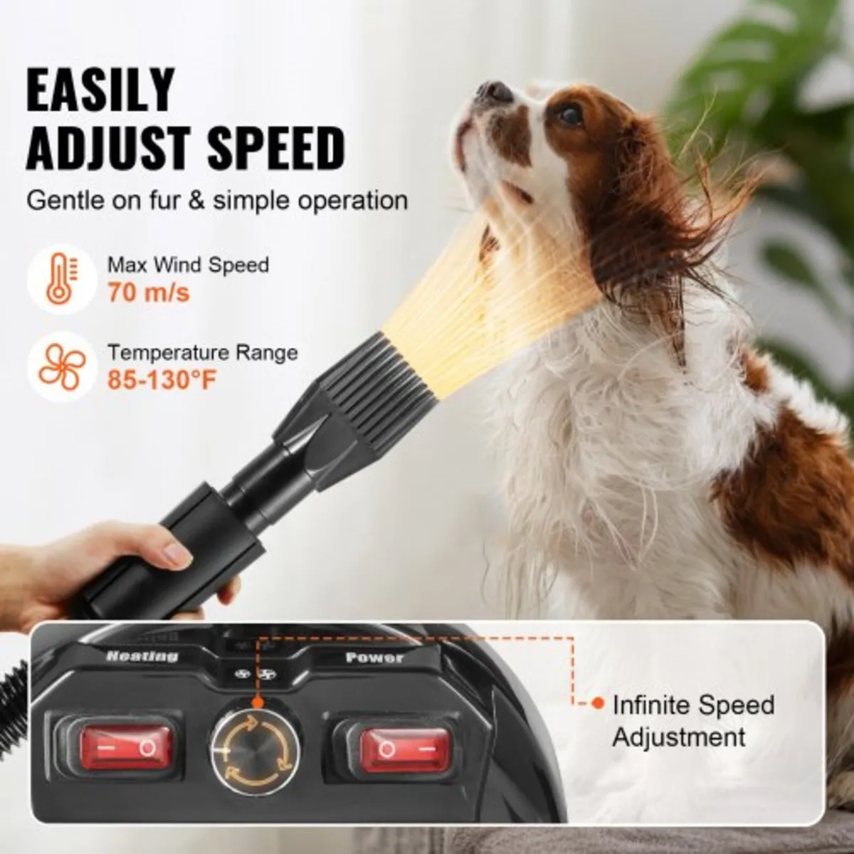 Dog Dryer, 2000W/2.7HP Dog Blow Dryer, Pet Groomin - Image 3