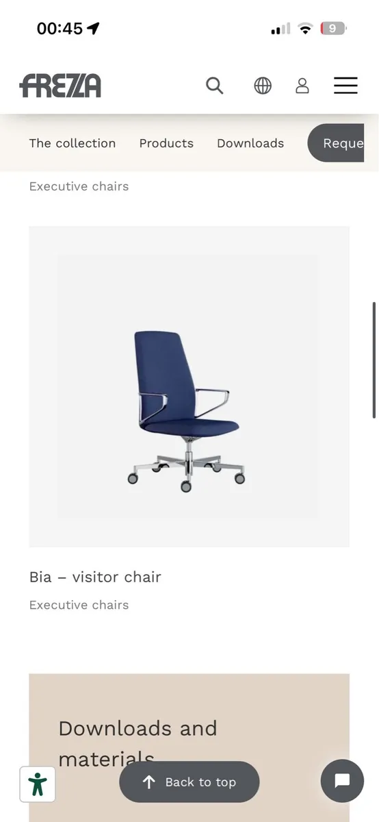 Frezza Bia Executive Office Chair-Italian Designer - Image 3