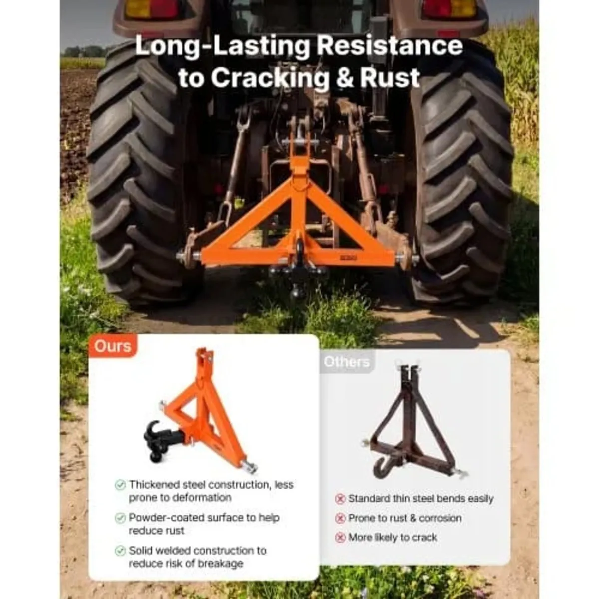 3 Point Trailer Hitch with 50.8 mm Receiver, 3 Pt - Image 2