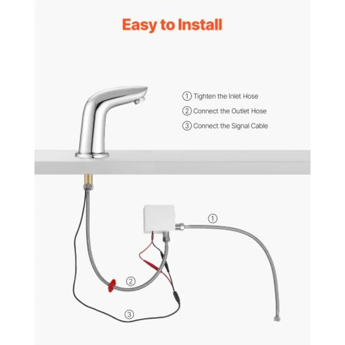 Touchless Bathroom Sink Faucet, Automatic Motion S - Image 2