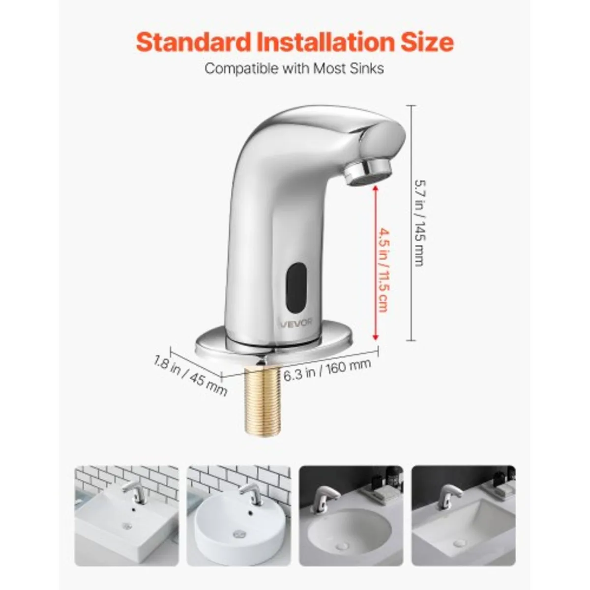Touchless Bathroom Sink Faucet, Automatic Motion S - Image 3