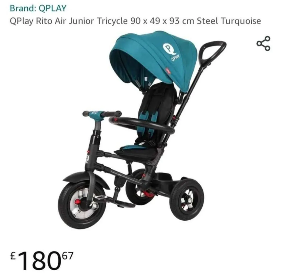 Q-Play Rito foldable trike - Image 4