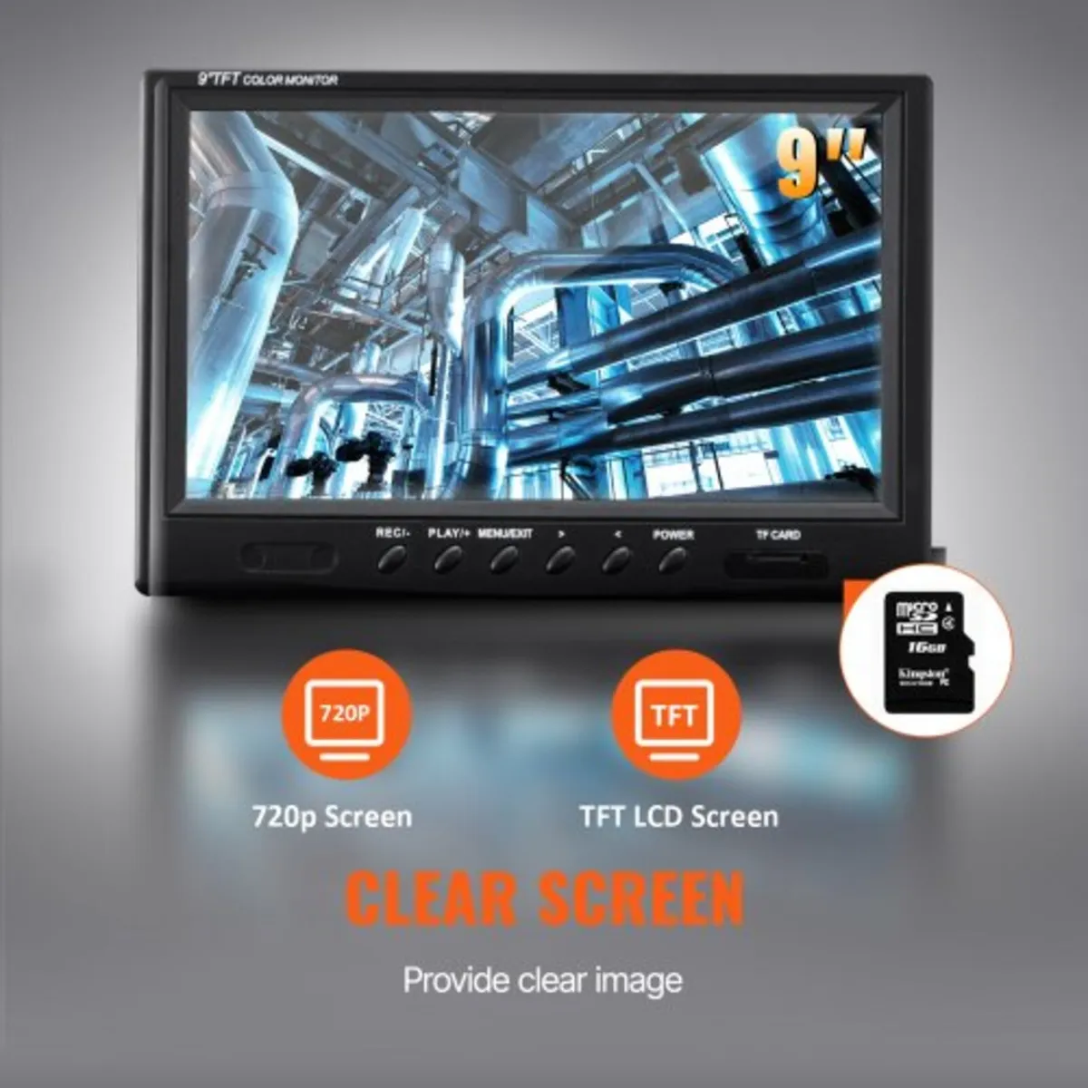 Pipe Inspection Camera 22.9 cm 720p Screen Pipe Ca - Image 2