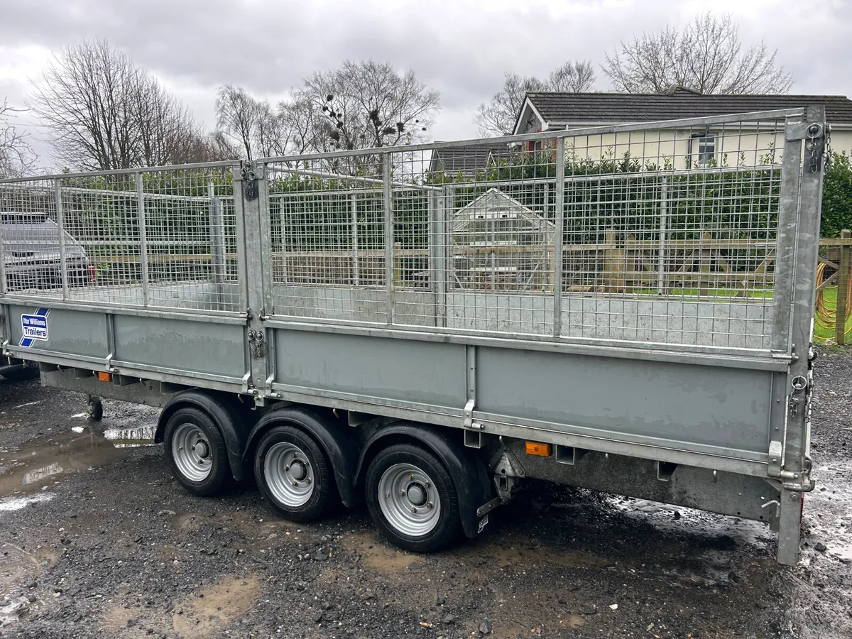 Ifor Williams 16x6.6 Tri Axle with Mesh+alum Floor - Image 2