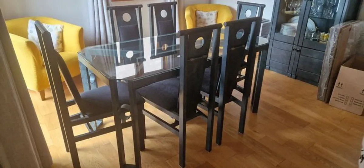 Furniture - Al Frank dining table and 6 chairs - Image 2