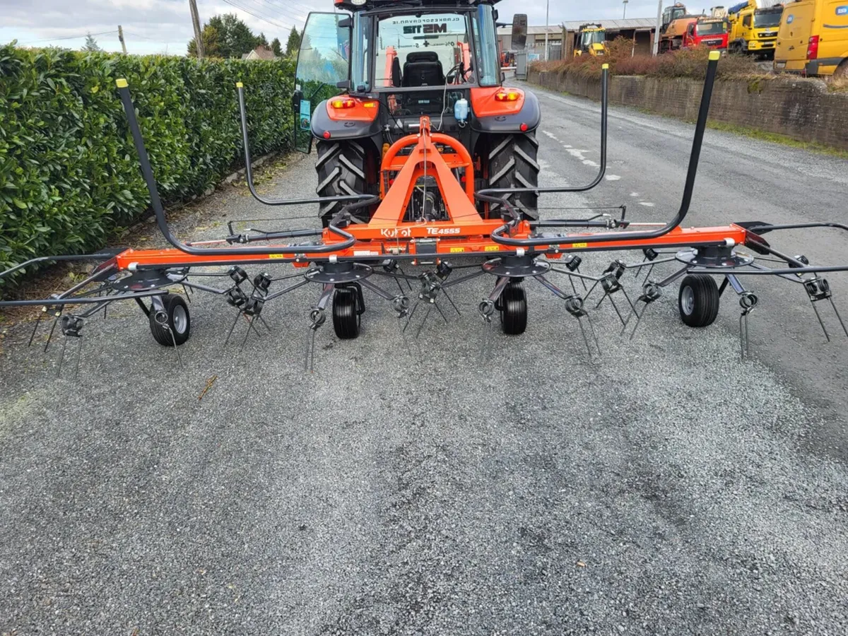 0% Finance New Kubota TE4555 Tedder - Image 1