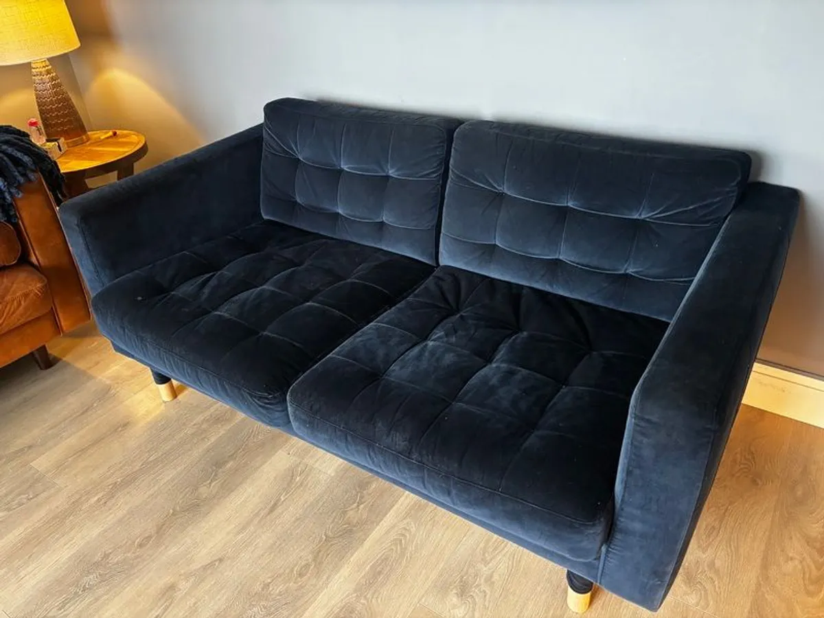 IKEA 2-Seater Velvet Sofa - Quick Sale - Image 2