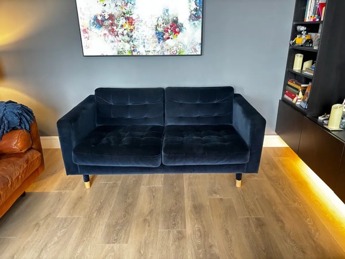 IKEA 2-Seater Velvet Sofa - Quick Sale - Image 3