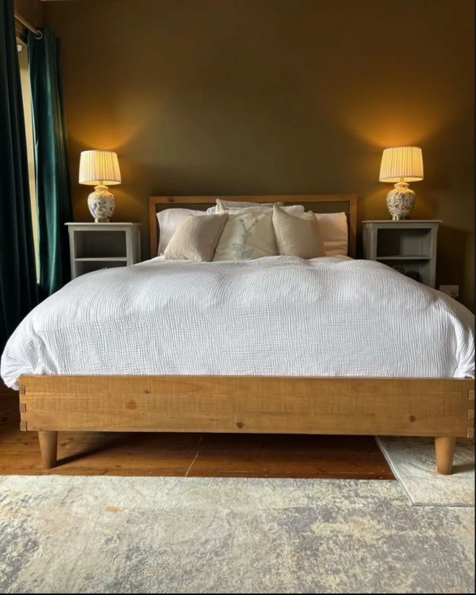 Stunning Antique Style Solid Wood Bedside Tables - Image 1