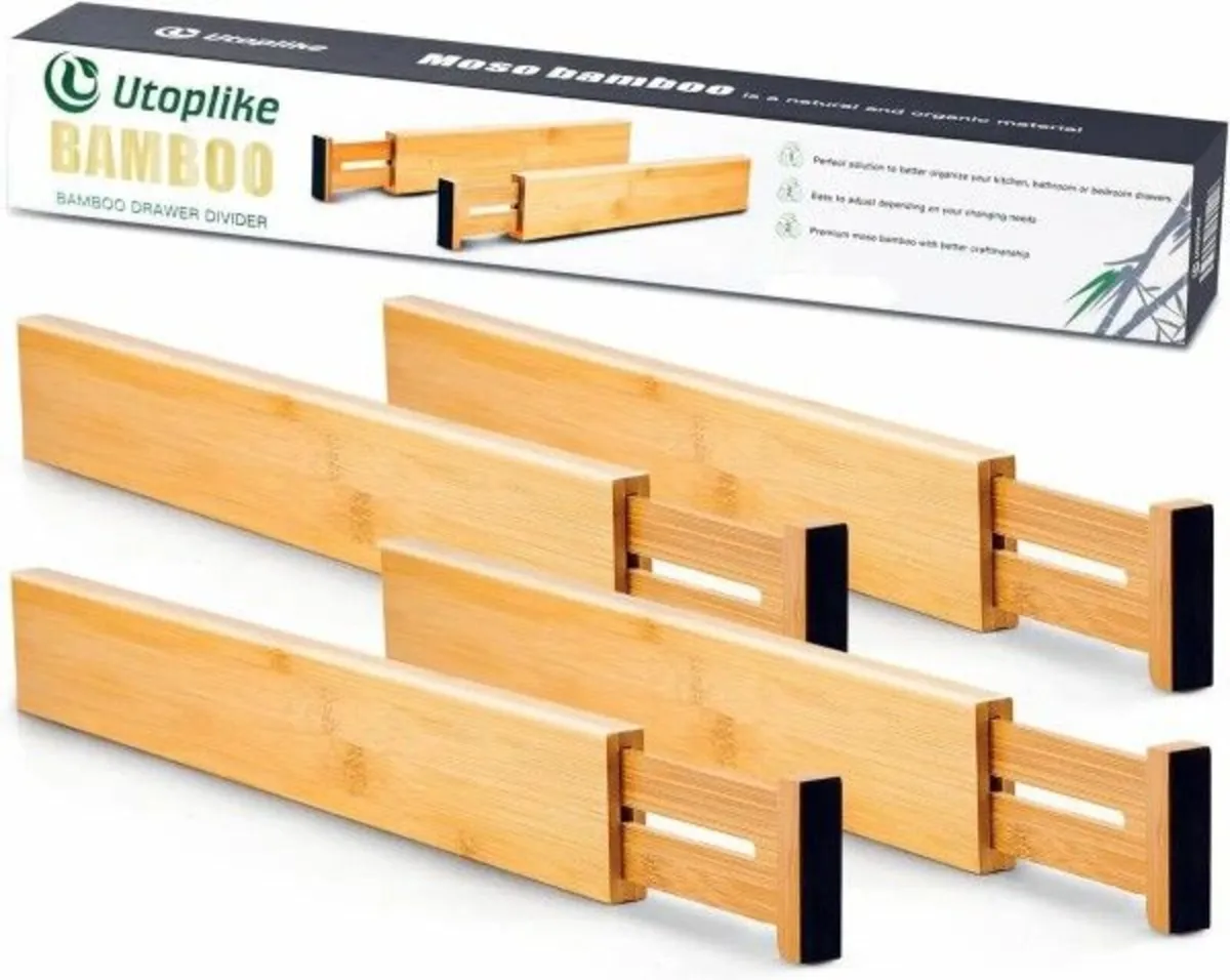 Bamboo Drawer Divider - Image 1
