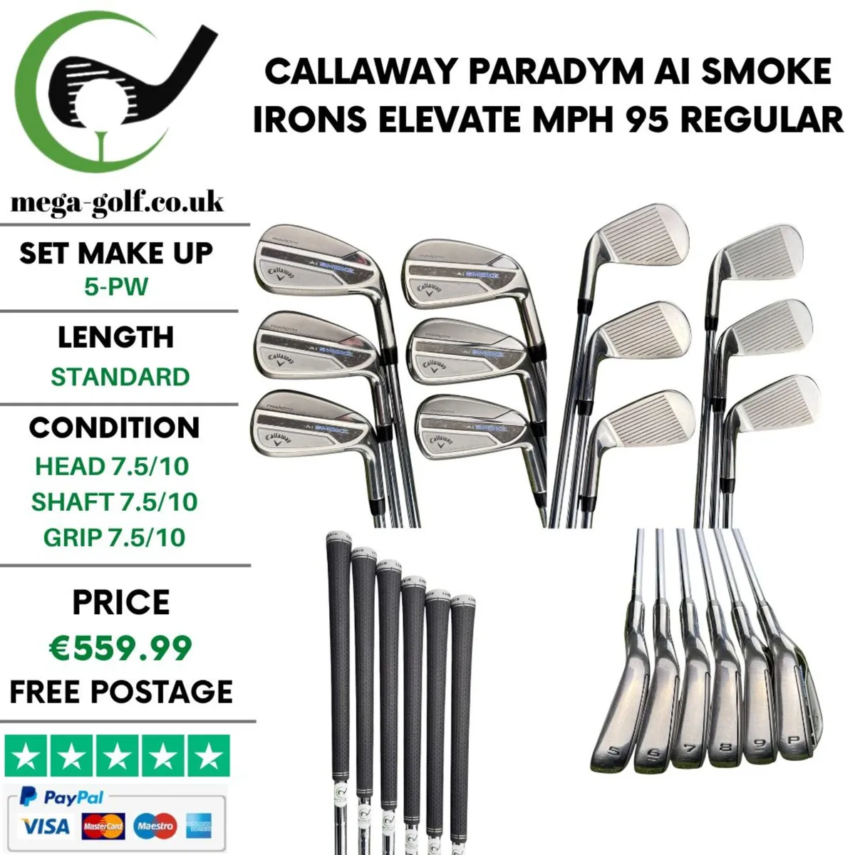 Callaway Paradym Ai Smoke Irons / 5-Pw / Regular - Image 1