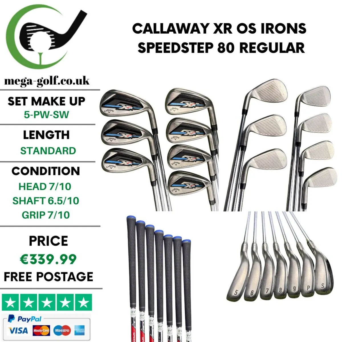 Callaway XR OS Irons / 5-Pw-Sw / Regular - Image 1