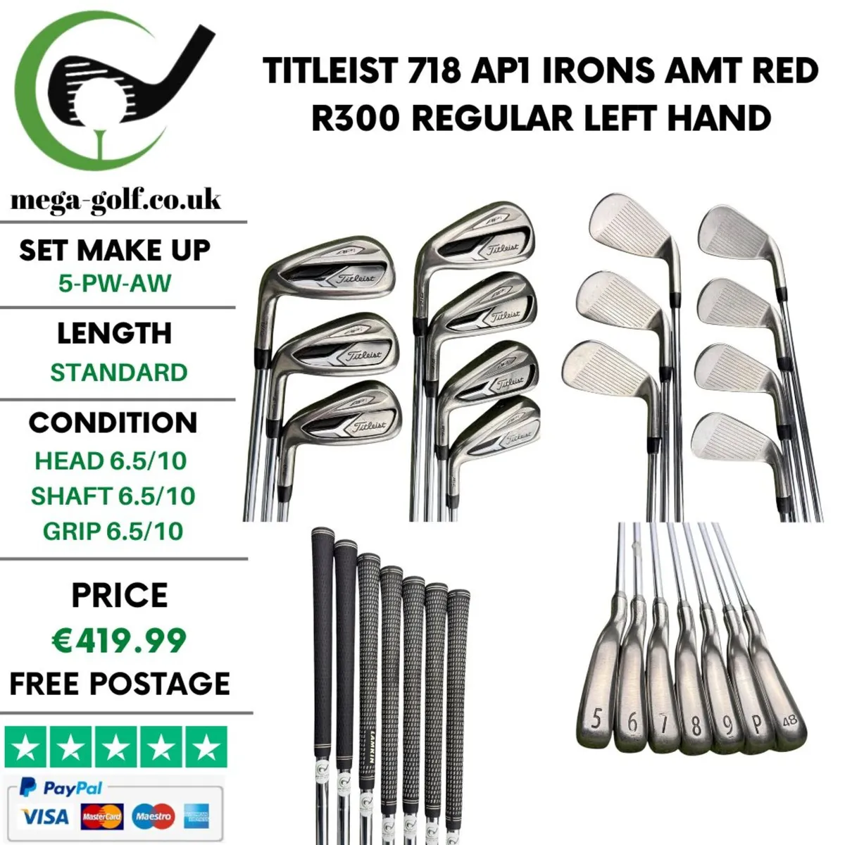 Titleist 718 AP1 Irons / 5-Pw-Aw / Regular - Image 1