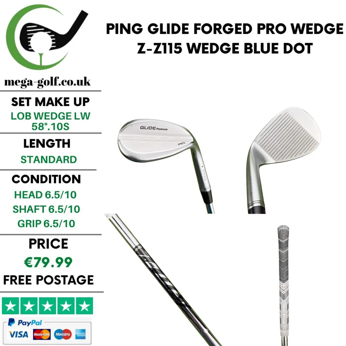 Ping Glide Forged Pro Wedge Lw 58°.10S / Wedge - Image 1